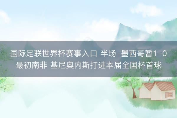 国际足联世界杯赛事入口 半场-墨西哥暂1-0最初南非 基尼奥内斯打进本届全国杯首球